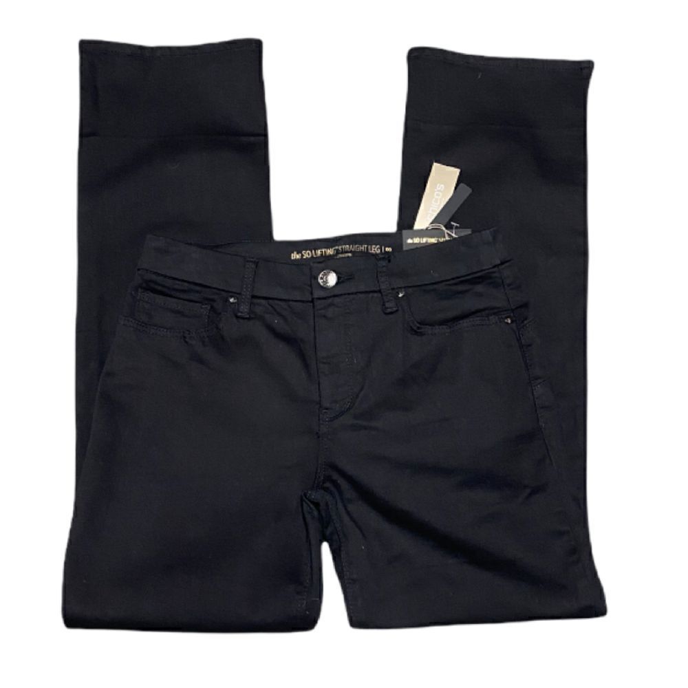 Chico’s The So Soft Lifting Straight Leg Black Jean NWT